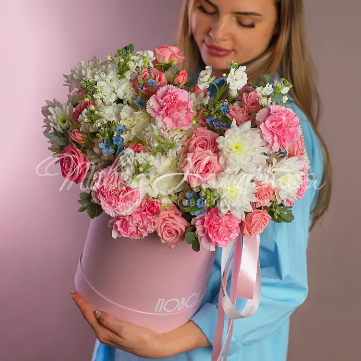 Цветы в коробках