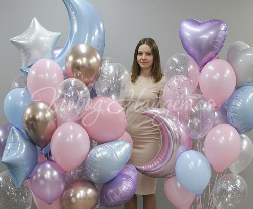Облако шаров"Воздушное небо"