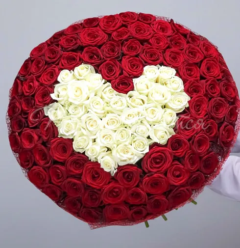 Букет Белое сердце — Повод Найдется