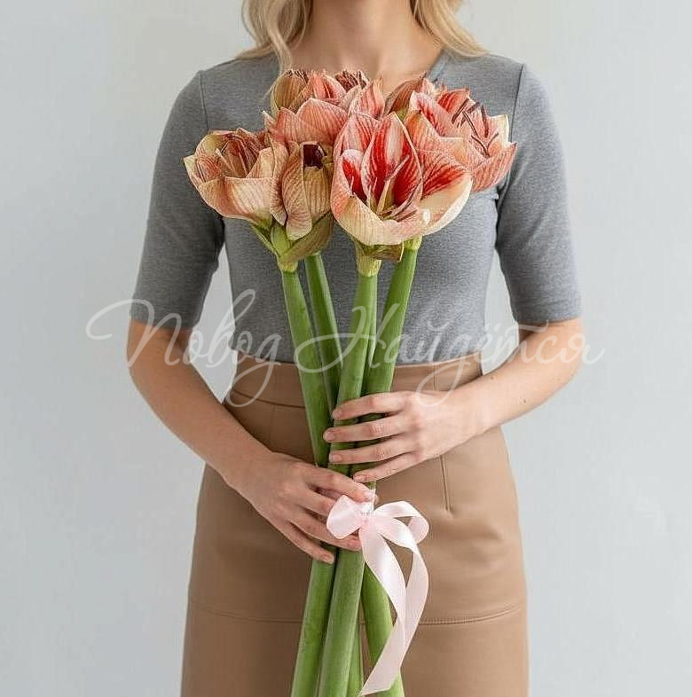 Цветы Букет Пудровое море