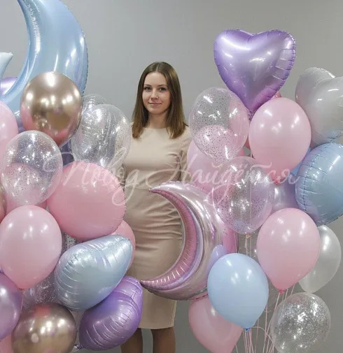 Облако шаров"Воздушное небо"