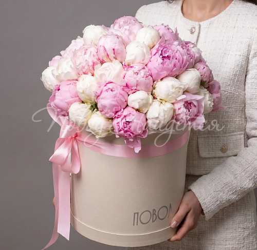 Монобукеты из пионов Букет Хруст безе