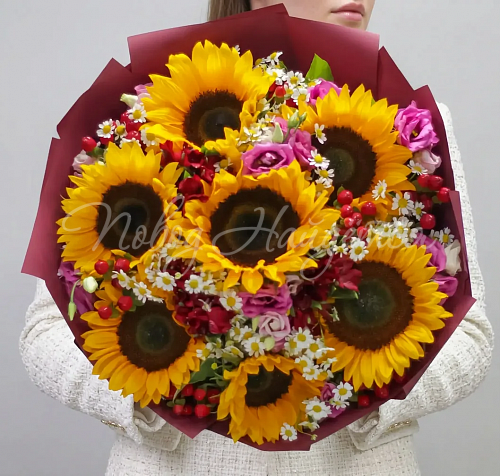 Букет с ЭУСТОМОЙ Букет Летний роман