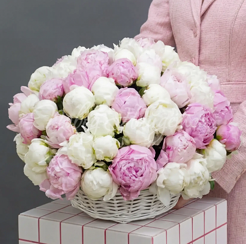 Монобукеты из пионов Букет Летние каникулы