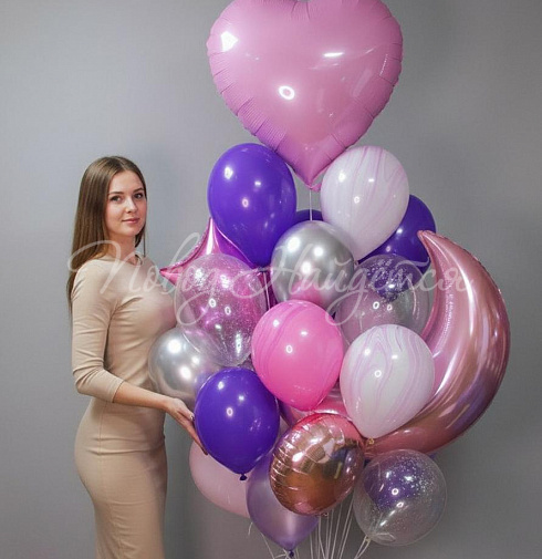 Облако шаров "Драгоценная"
