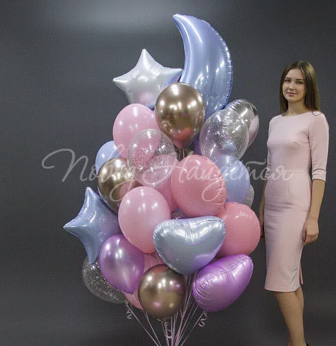 Облако шаров"Ванилла айс"