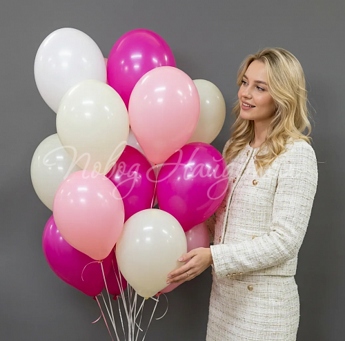 Воздушные шары Облако шаров"Розовая нежность"
