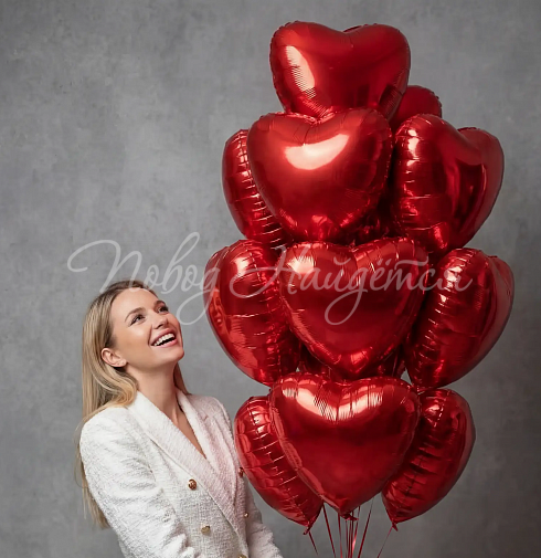 Облако шаров "Сердечно обнимаю"