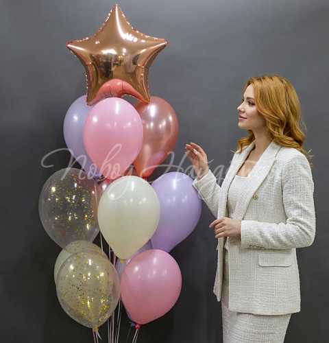 Воздушные шары Облако шаров"Солнце в облаках"