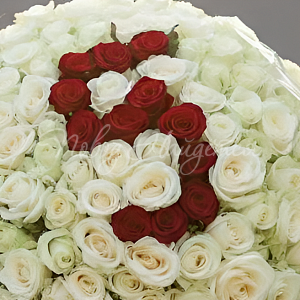 101 роза Букет 5 лет счастья