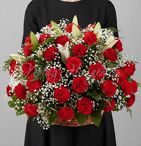 Букет Траурная корзина №9 — Повод Найдется