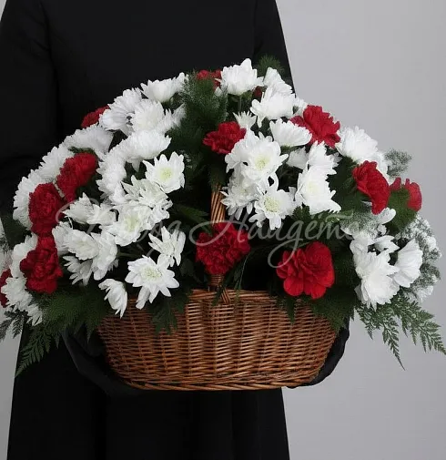 Букет Траурная корзина №1 — Повод Найдется