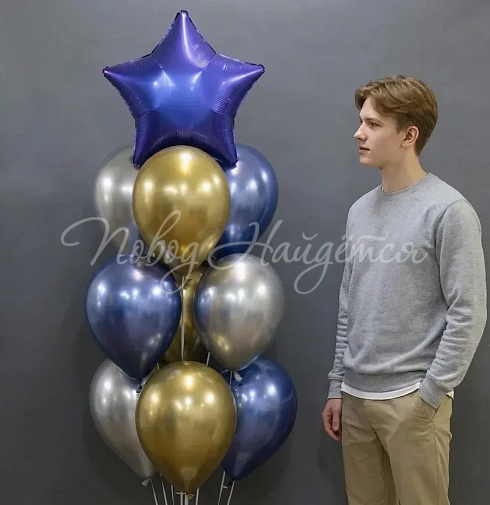 Облако шаров "Ночной океан"