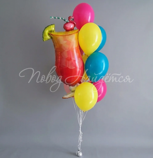 Облако шаров "Пино Колада"