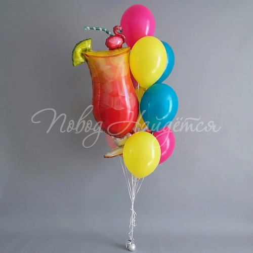 Воздушные шары Облако шаров "Пино Колада"