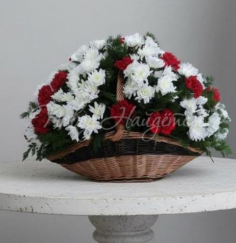 Букет Траурная корзина №1