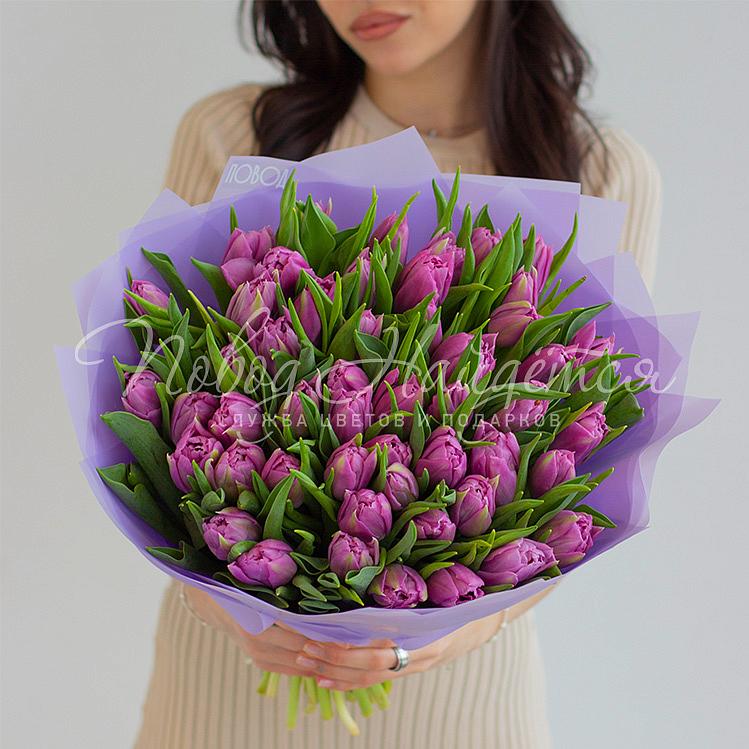 ТЮЛЬПАНЫ Букет Лавандовый