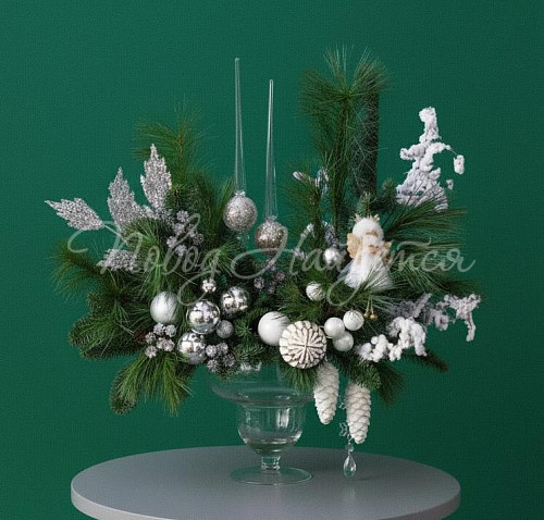 Цветочная композиция Зимняя ночь