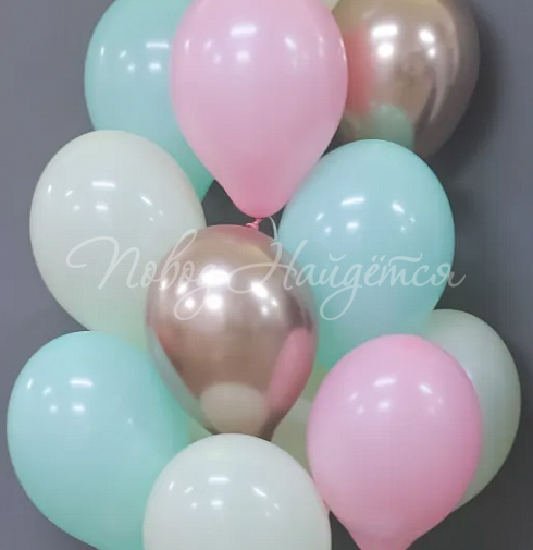 Облако шаров"Мятная конфетка"