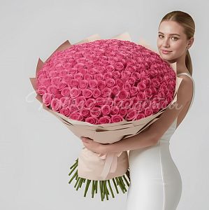 Букет 501 розовая роза