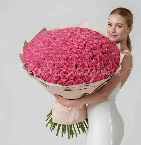 Букет 501 розовая роза — Повод Найдется