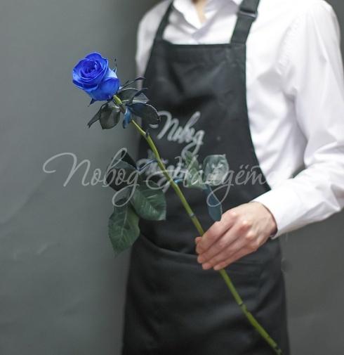 Синяя роза 60 см