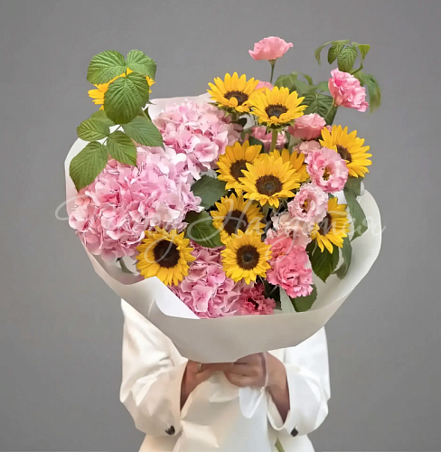 Букеты с подсолнухами Букет Красивая душа