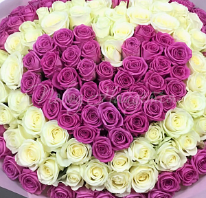 Розы Букет Нежное сердце