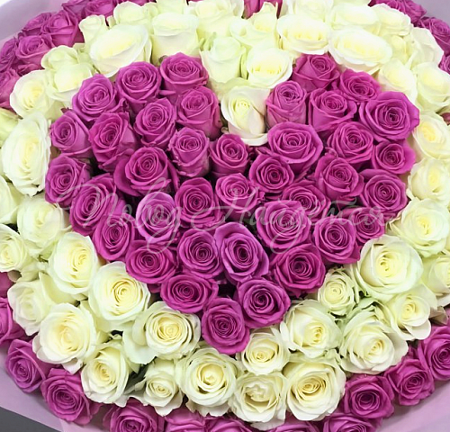 Розы Букет Нежное сердце