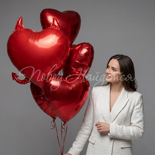 Воздушные шары Облако шаров "Хороша, чертовка"