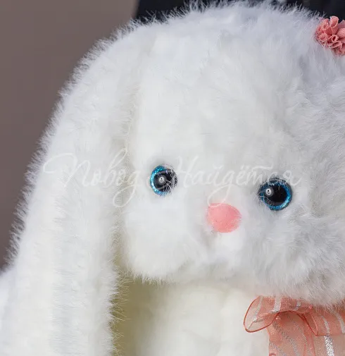 Белый зайка, 60 см