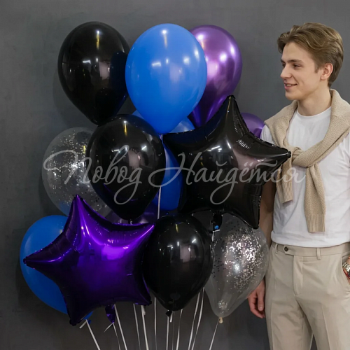 Воздушные шары Облако шаров "Брутальный"