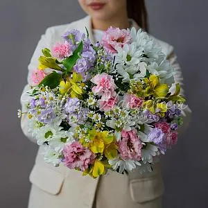 Цветы Букет Светлая полоса