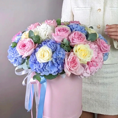 Коробки Букет Голубые облака