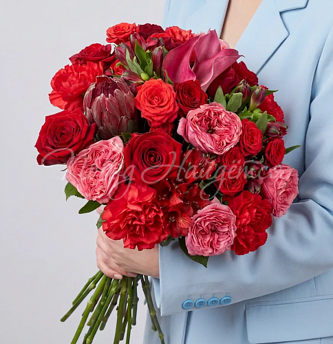 Дизайнерские букеты Букет Пламя любви