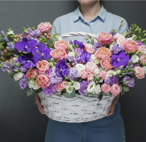 Корзина Шелковое сердце