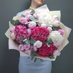 Букет с ПИОНАМИ Букет Прада