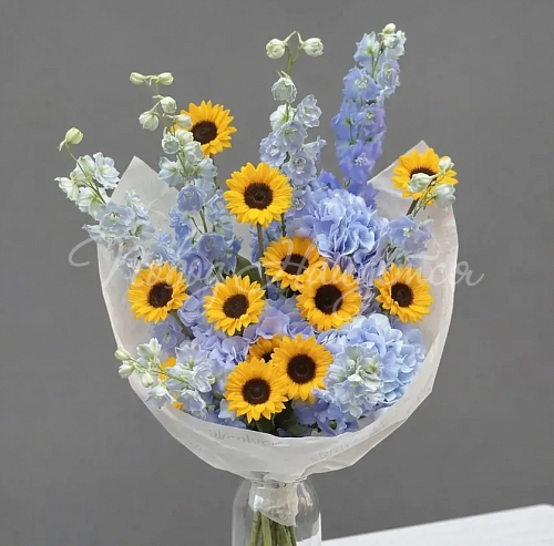 Букеты с подсолнухами Букет Энергия лета