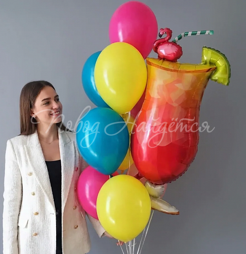 Облако шаров "Пино Колада"