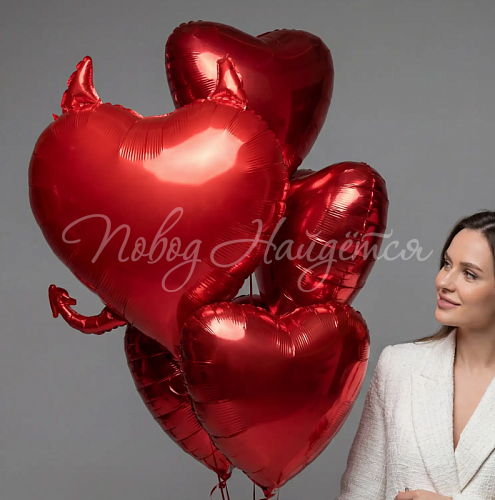 Воздушные шары Облако шаров "Хороша, чертовка"