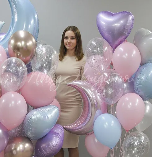 Облако шаров"Воздушное небо"