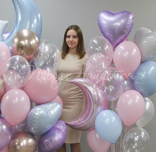 Облако шаров"Воздушное небо"
