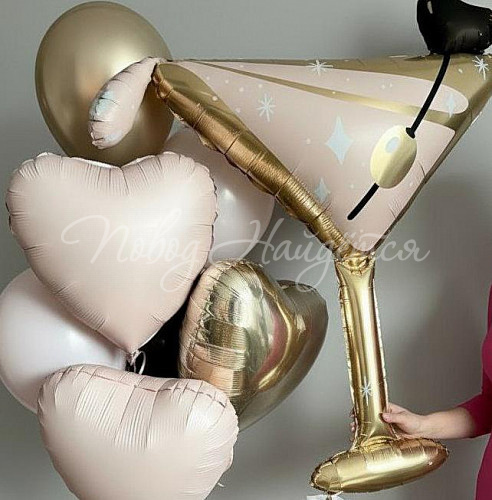 Облако шаров"Шик и блеск"