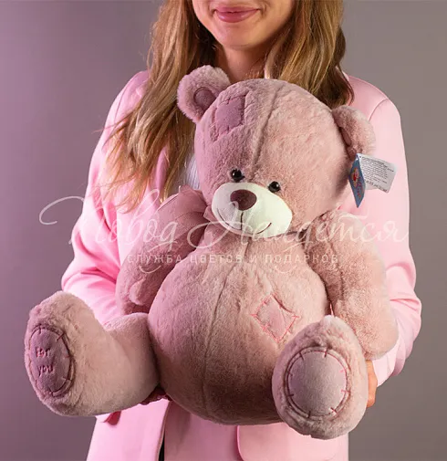 Мишка пудровый Сэм, 60 см