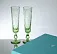 Набор хрустальных бокалов с вазой