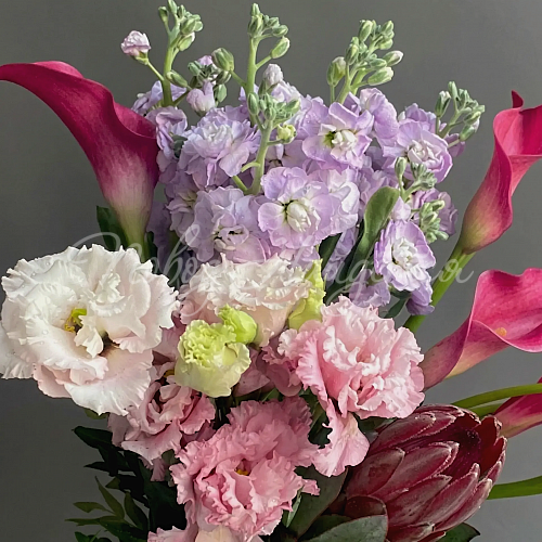 Букет с ЭУСТОМОЙ Букет Тихое счастье