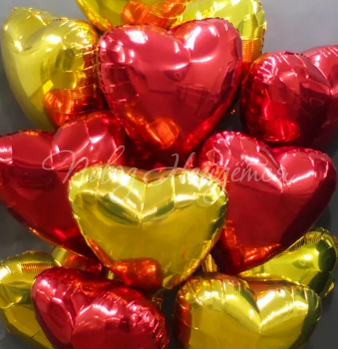 Облако шаров "Дороже золота"