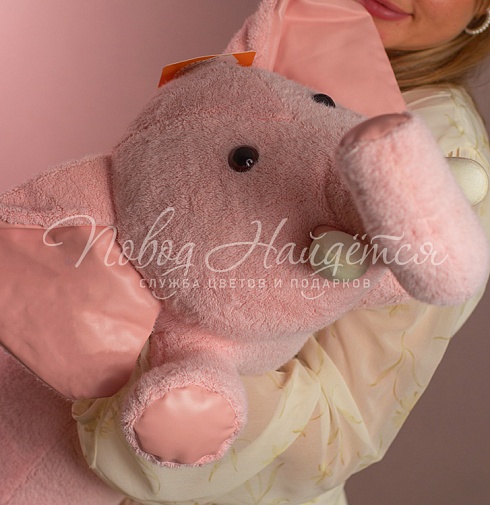 Розовый слон, 100 см