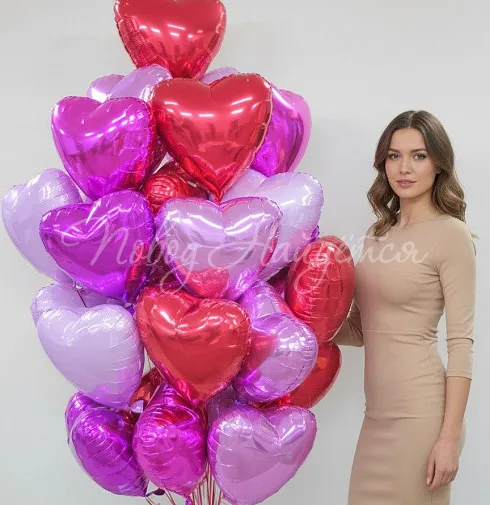 Облако шаров "Сердце"
