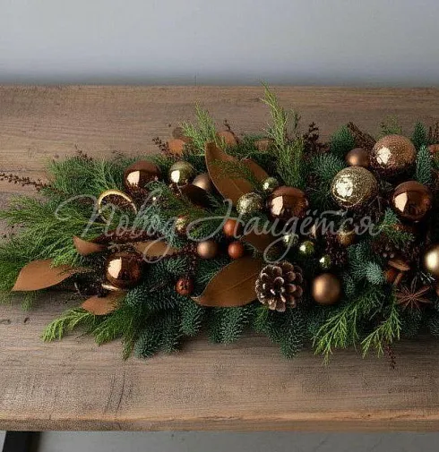 Цветочная композиция Новогодний огонёк — Повод Найдется